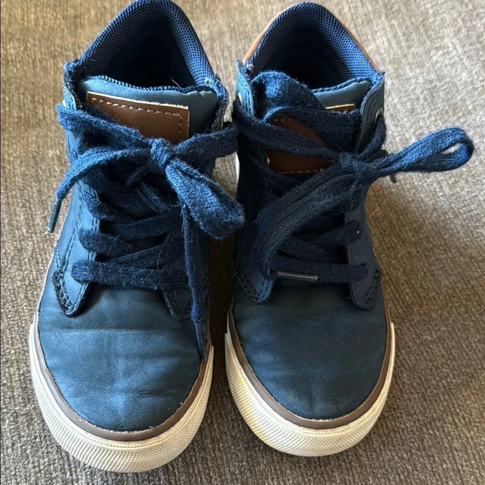Children’s Place brand, Little Boys as 11, Navy Blue High-Top Sneakers
